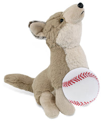 SUPER-SOFT PLUSH - HOWLING WOLF 8.5" WITH BASEBALL PLUSH