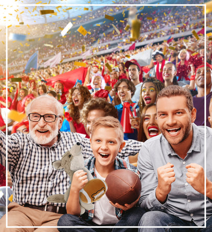 SUPER-SOFT PLUSH - HOWLING WOLF 8.5" WITH FOOTBALL PLUSH