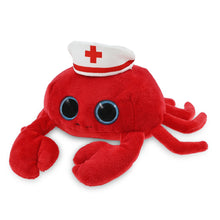 BIG EYE 6" PLUSH - RED CRAB With NURSE Dress-Up