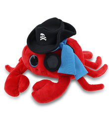 BIG EYE 6" PLUSH - RED CRAB PIRATE DRESS UP