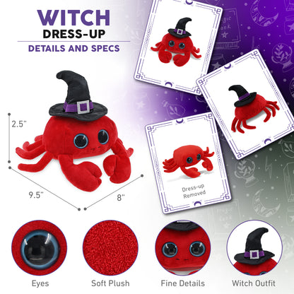 BIG EYE 6" PLUSH - RED CRAB WITCH