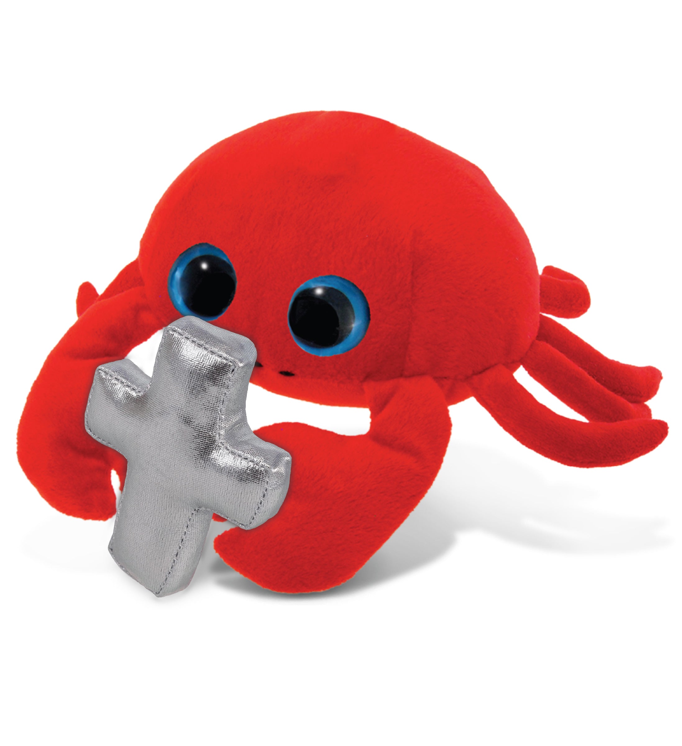 PLUSH CROSS - BIG EYE 6" PLUSH - RED CRAB