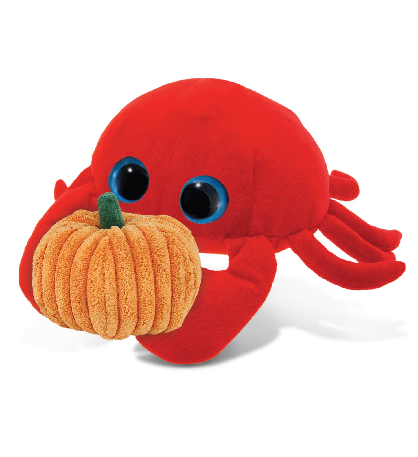 PLUSH PUMPKIN - BIG EYE 6" PLUSH - RED CRAB