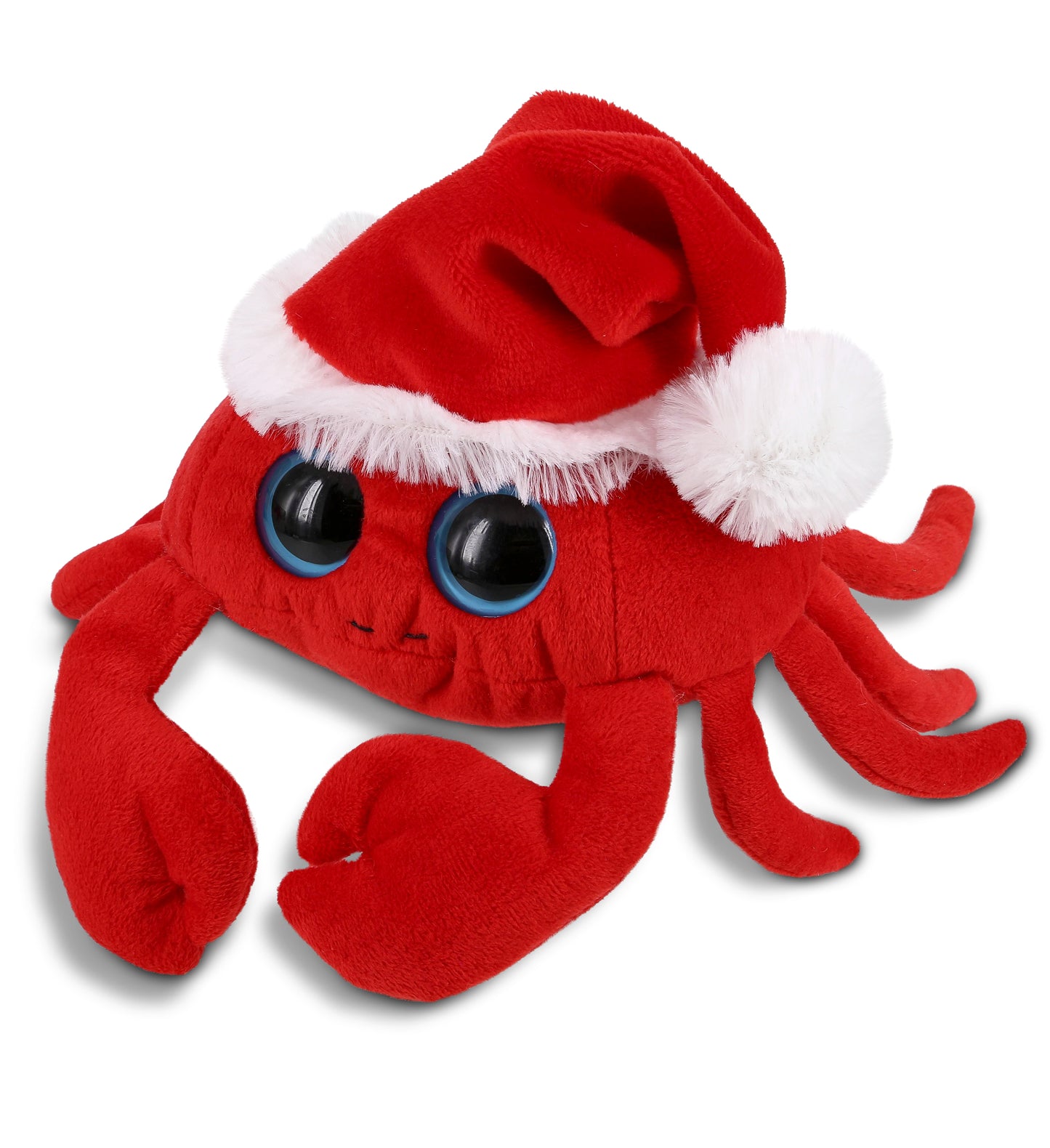 PLUSH SANTA - BIG EYE 6" PLUSH - RED CRAB
