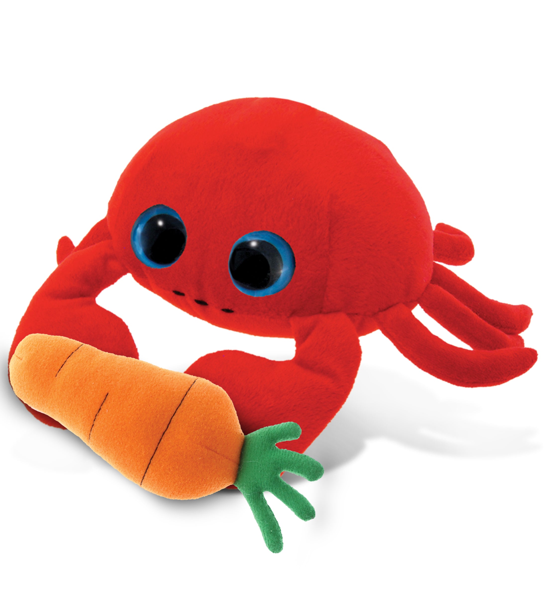 PLUSH CARROT - BIG EYE 6" PLUSH - RED CRAB
