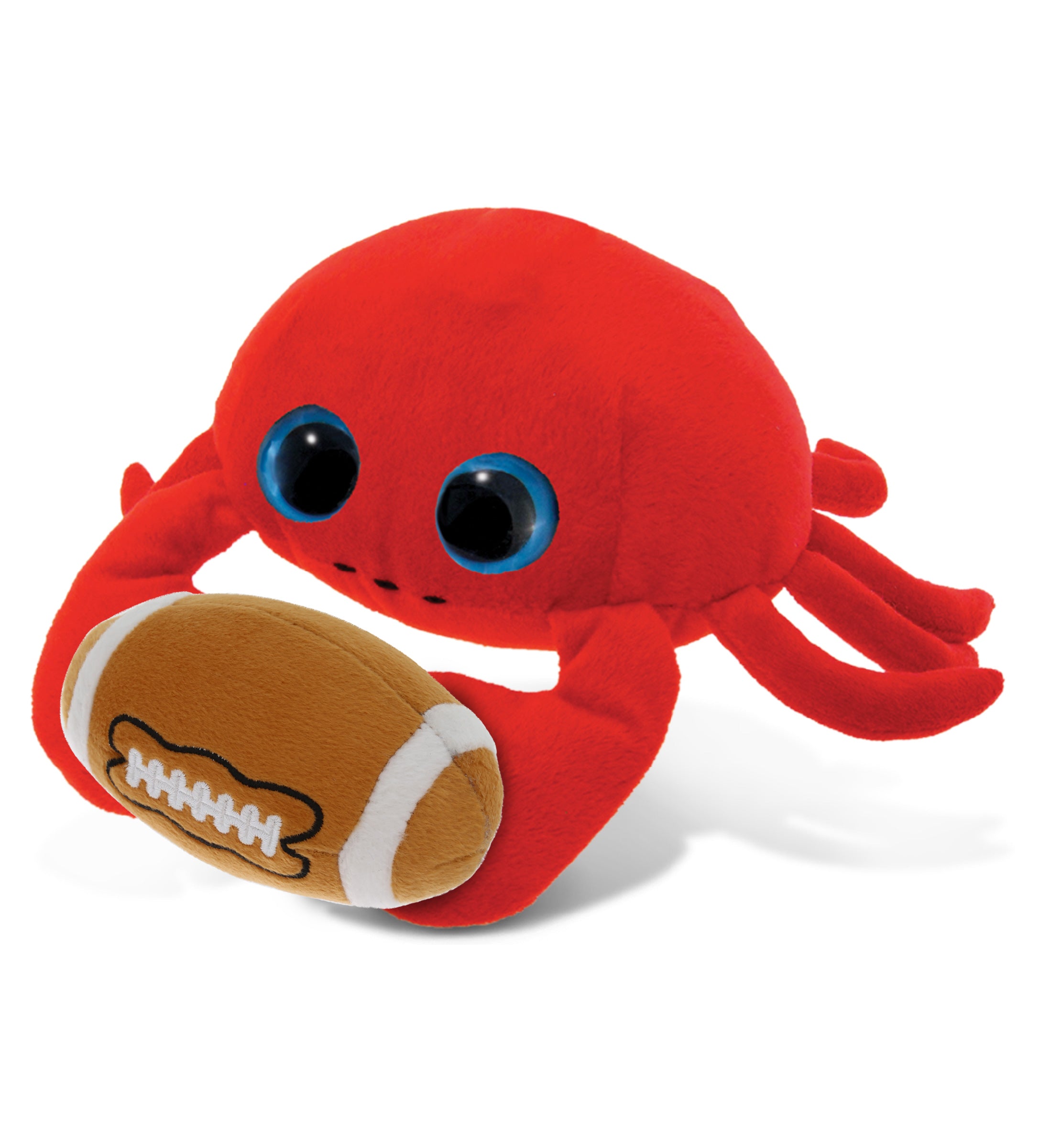 BIG EYE 6" PLUSH - RED CRAB With Football Plush