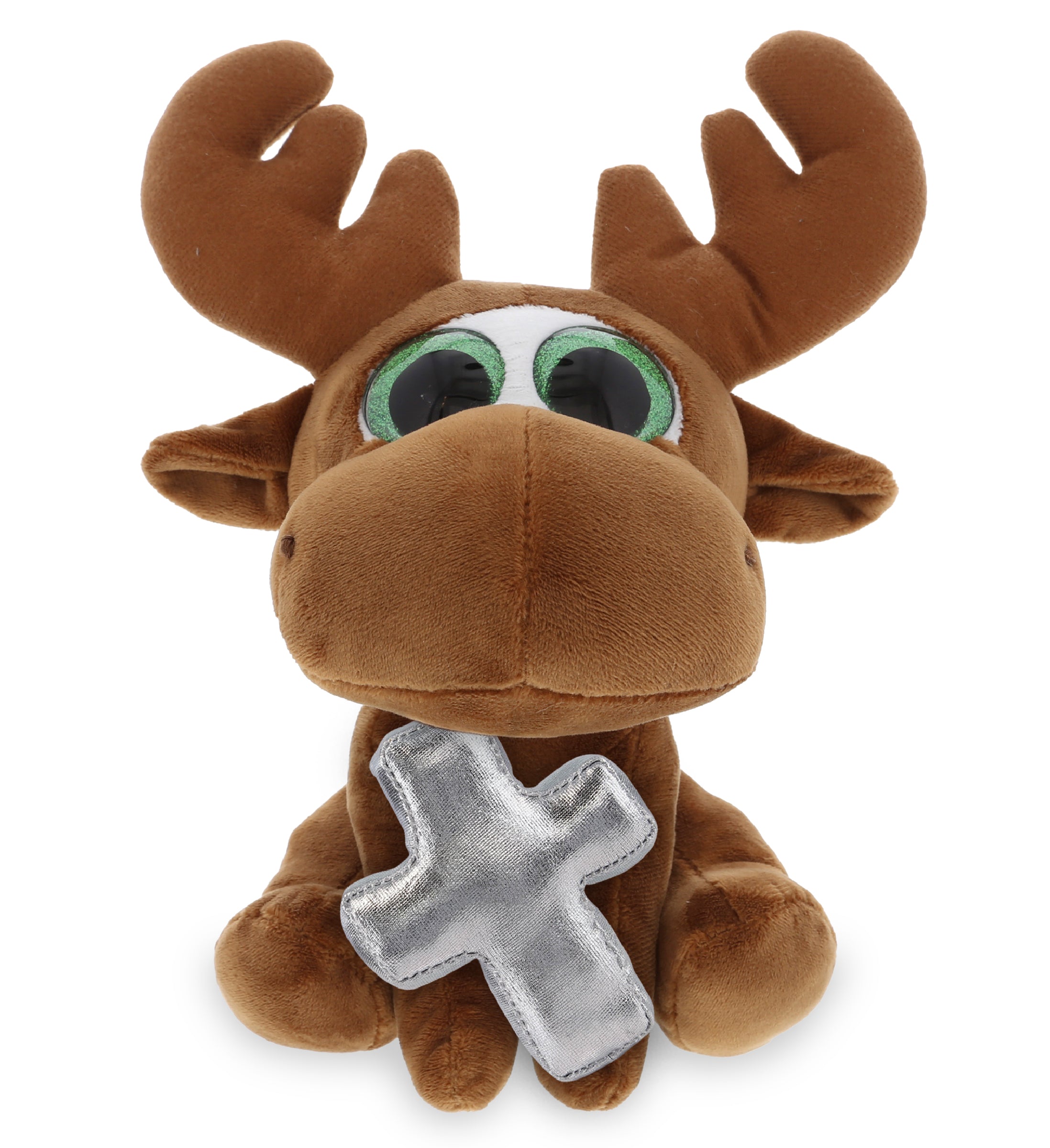 PLUSH CROSS - SPARKLE EYES PLUSH - SMALL MOOSE
