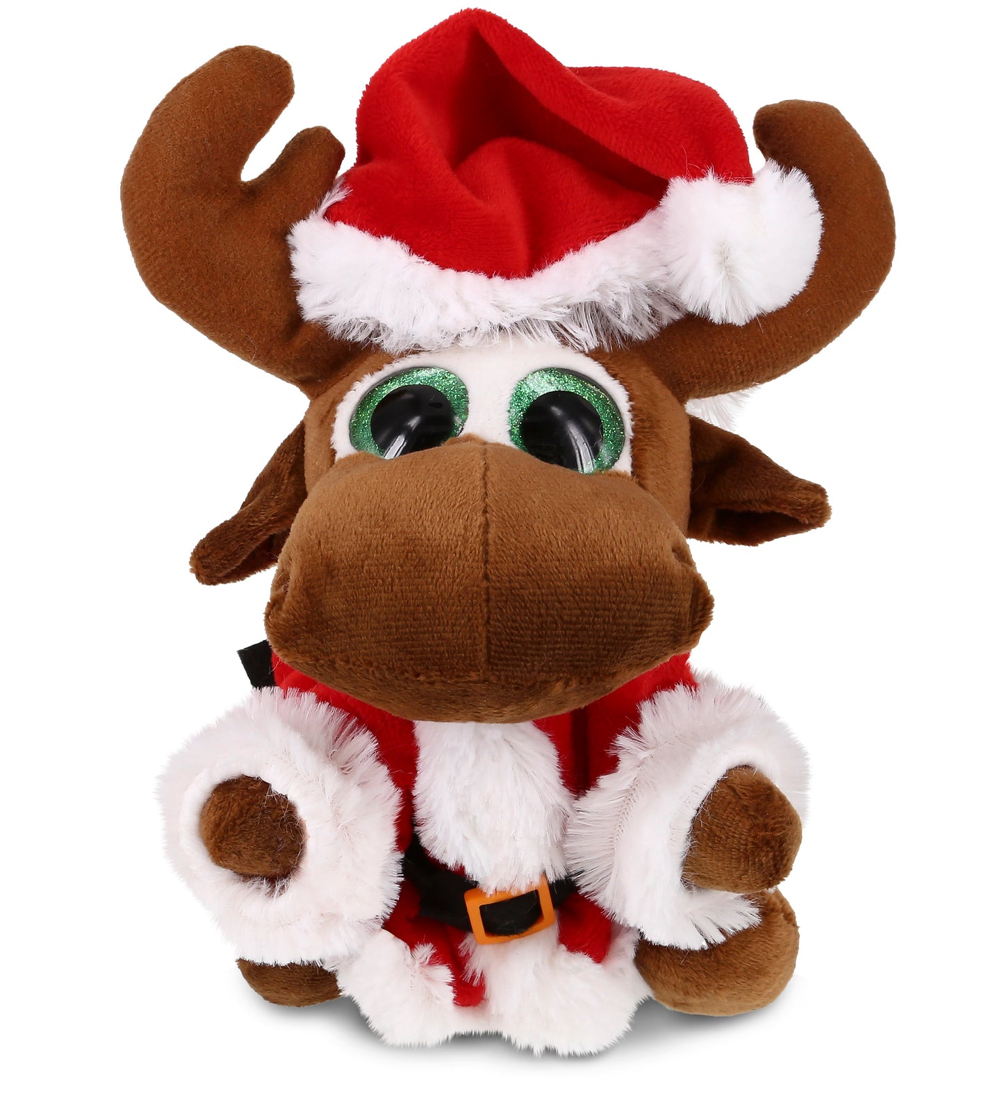 PLUSH SANTA - SPARKLE EYES PLUSH - SMALL MOOSE