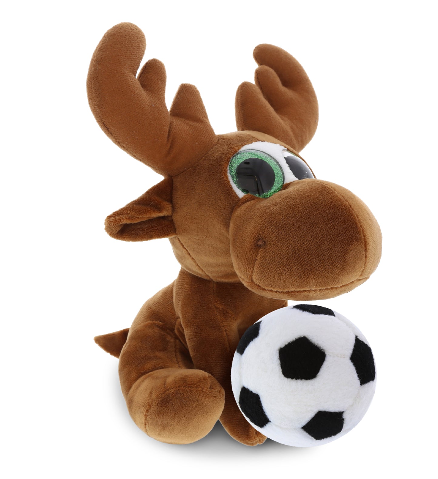 PLUSH SOCCER BALL - SPARKLE EYES PLUSH - SMALL MOOSE