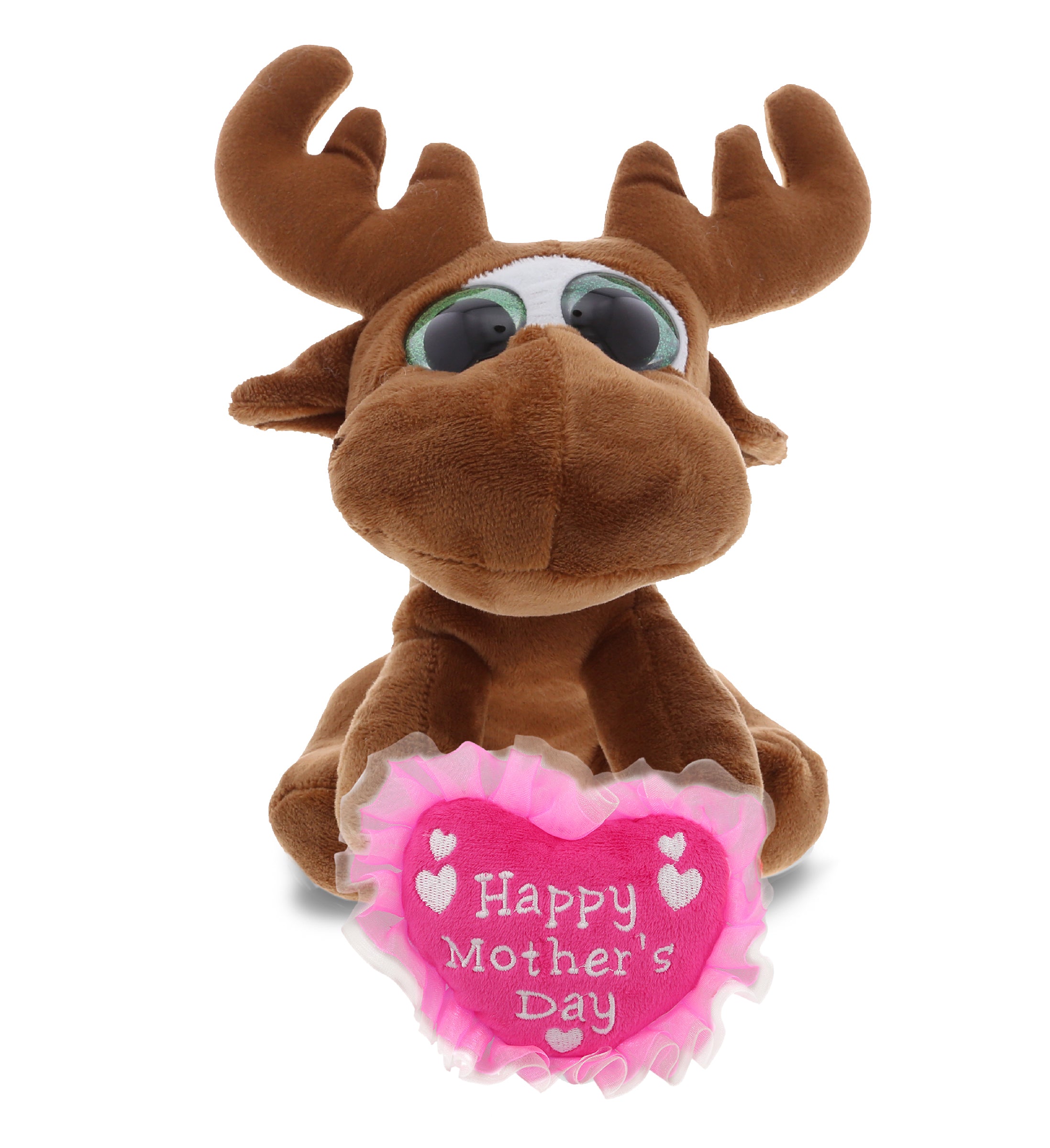 PLUSH MOTHERS DAY HEART - SPARKLE EYES PLUSH - SMALL MOOSE