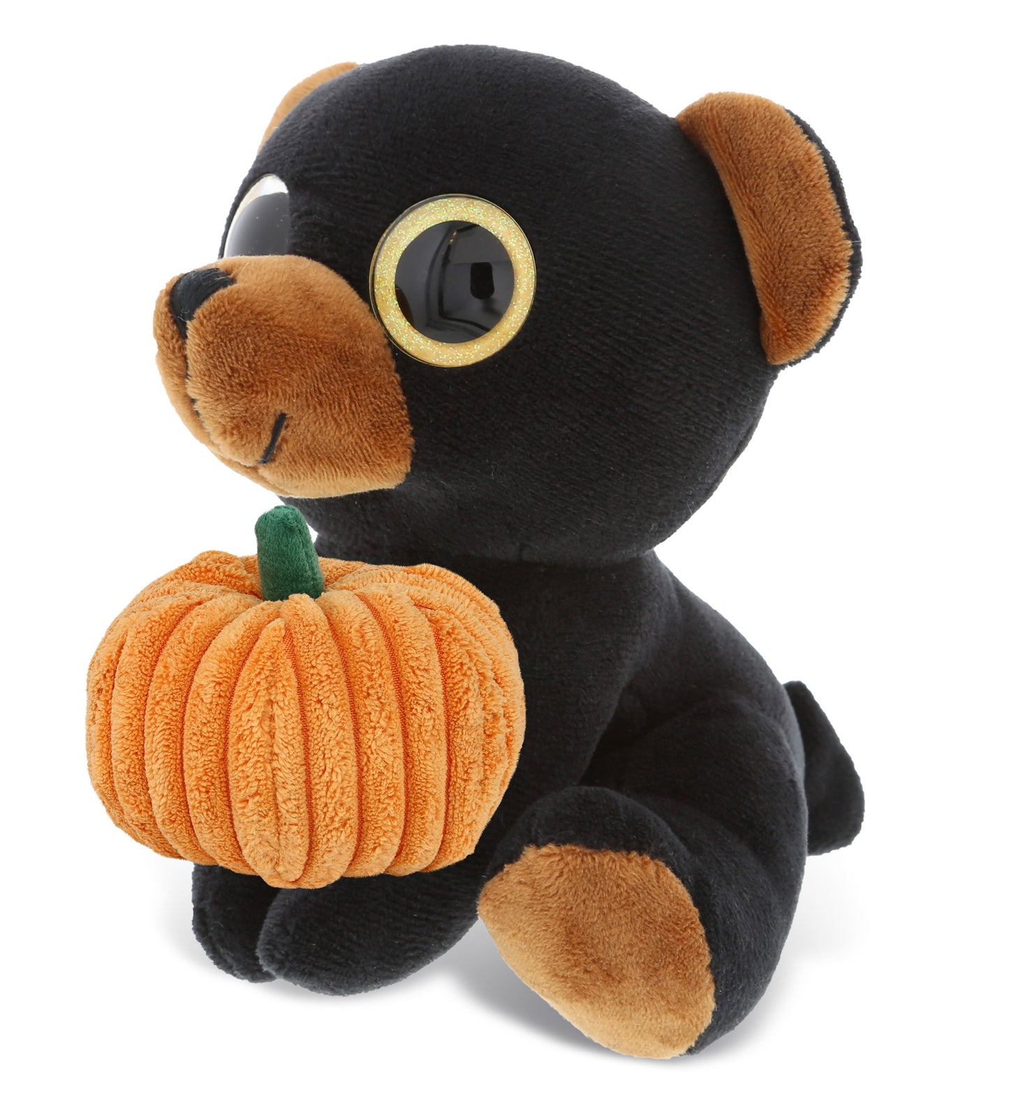 PLUSH PUMPKIN - SPARKLE EYES PLUSH - LARGE BLACK BEAR