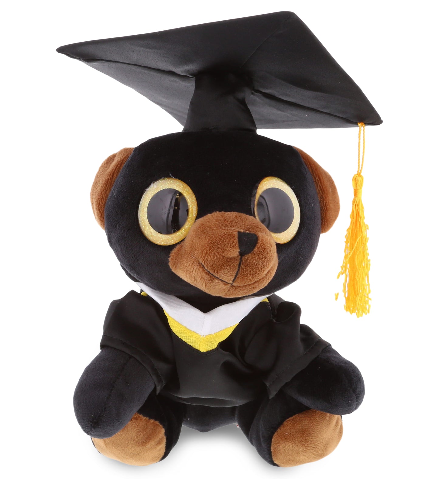 PLUSH GRADUATION - SPARKLE EYES PLUSH - LARGE BLACK BEAR