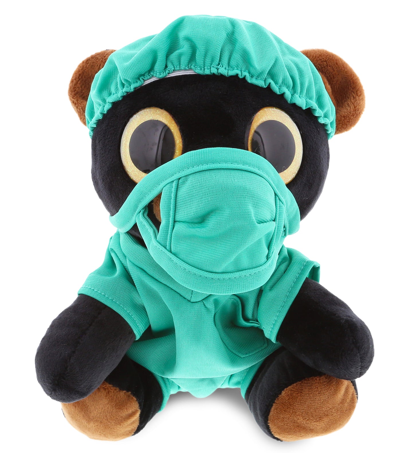 PLUSH DOCTOR - SPARKLE EYES PLUSH - LARGE BLACK BEAR