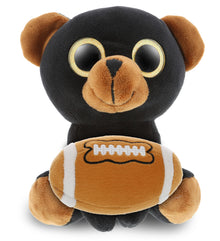 SPARKLE EYES PLUSH - LARGE BLACK BEAR With Football Plush