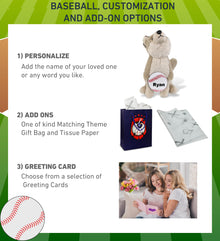 SUPER-SOFT PLUSH - HOWLING WOLF 10.5" WITH BASEBALL PLUSH