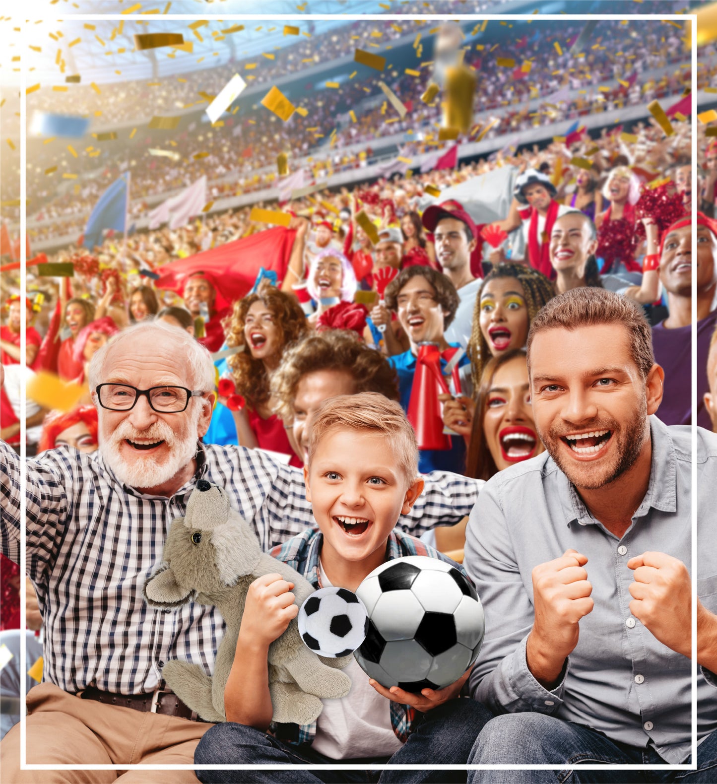 SUPER-SOFT PLUSH - HOWLING WOLF 10.5" WITH SOCCER PLUSH