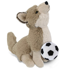 SUPER-SOFT PLUSH - HOWLING WOLF 10.5" WITH SOCCER PLUSH