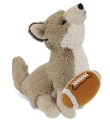 SUPER-SOFT PLUSH - HOWLING WOLF 10.5" WITH FOOTBALL PLUSH