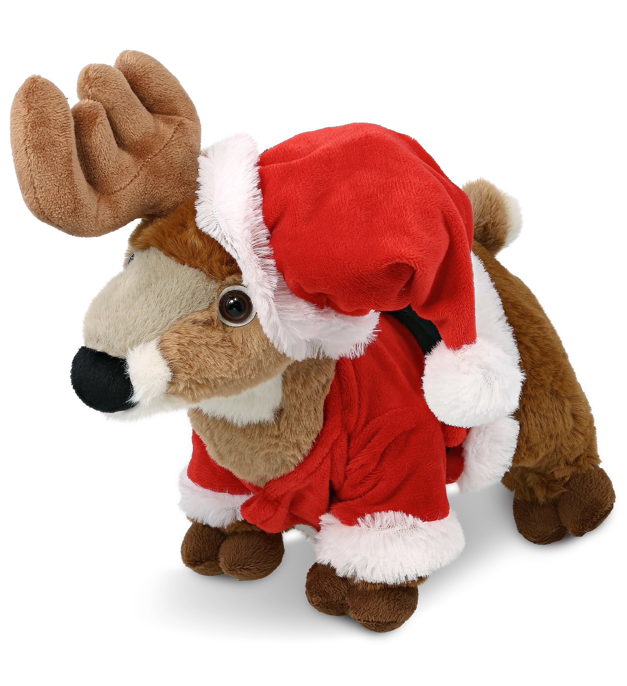 PLUSH SANTA - SUPER-SOFT PLUSH - STANDING DEER 9"