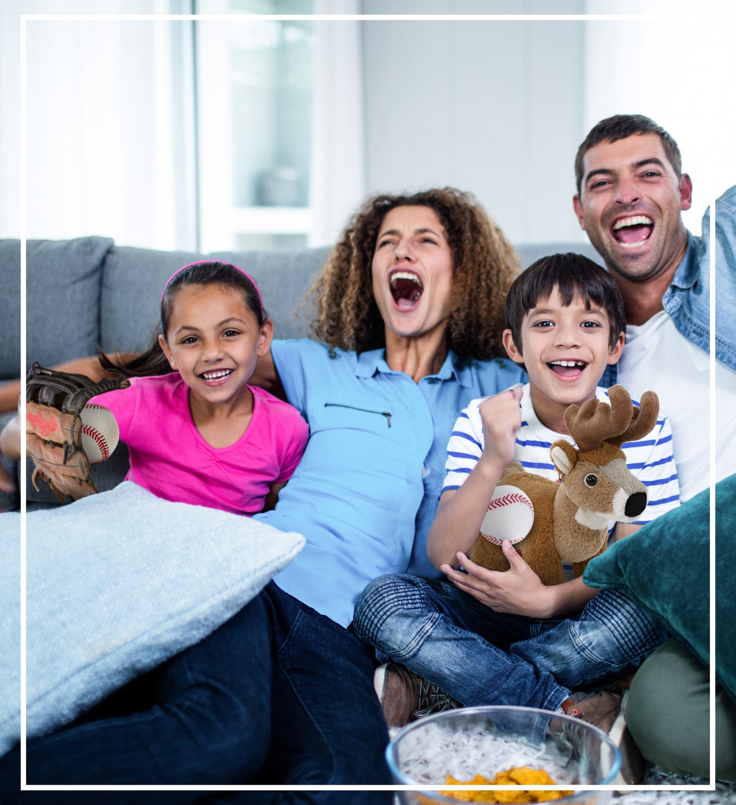 SUPER-SOFT PLUSH - STANDING DEER 9" WITH BASEBALL PLUSH