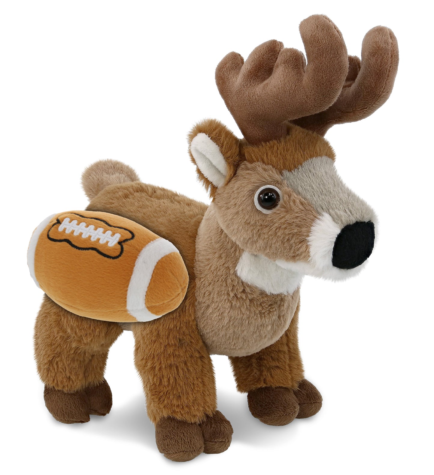 SUPER-SOFT PLUSH - STANDING DEER 9" WITH FOOTBALL PLUSH