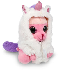 PLUSH UNICORN - SPARKLE EYES PLUSH - SMALL PINK POODLE DOG