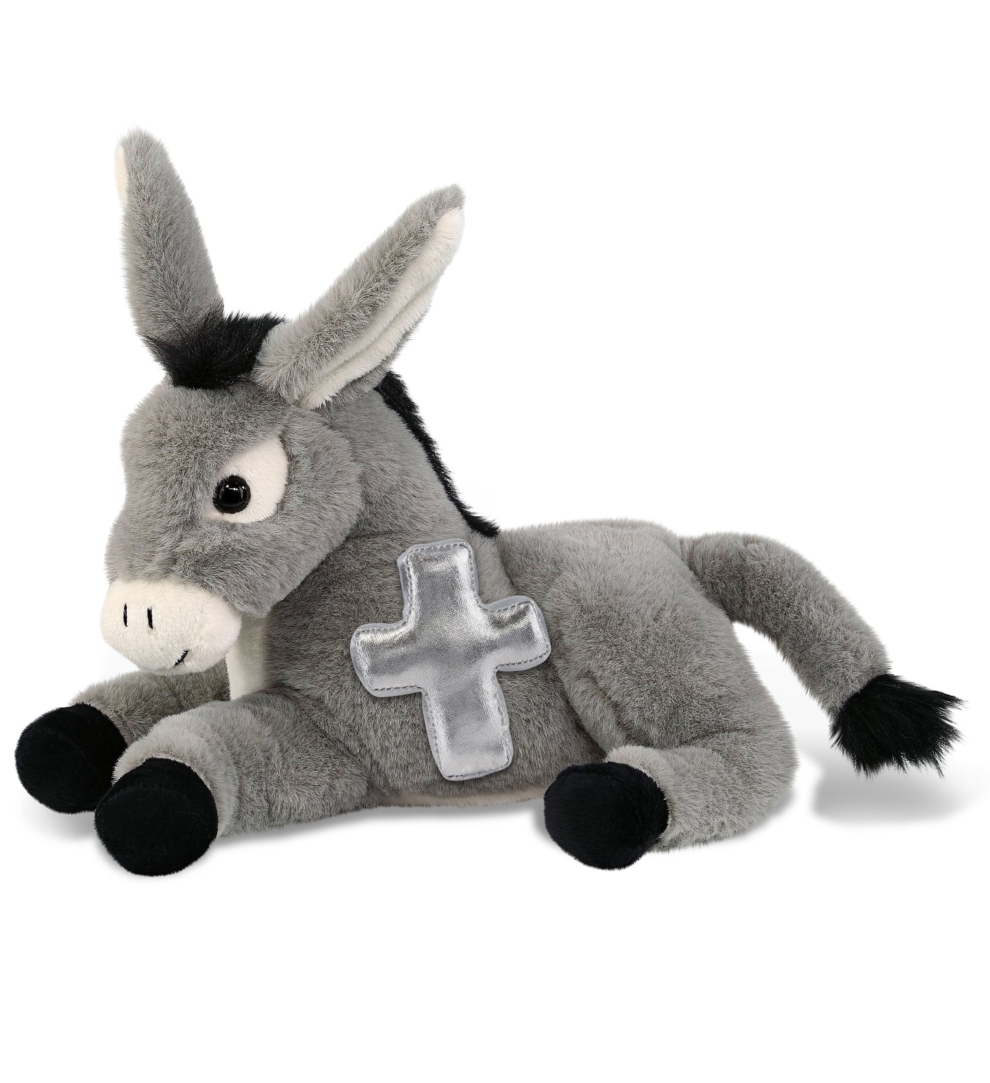 PLUSH CROSS - SUPER-SOFT PLUSH - LAYING DONKEY 9"