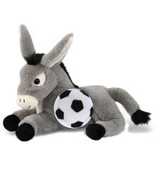 SUPER-SOFT PLUSH - LAYING DONKEY 9" WITH SOCCER PLUSH