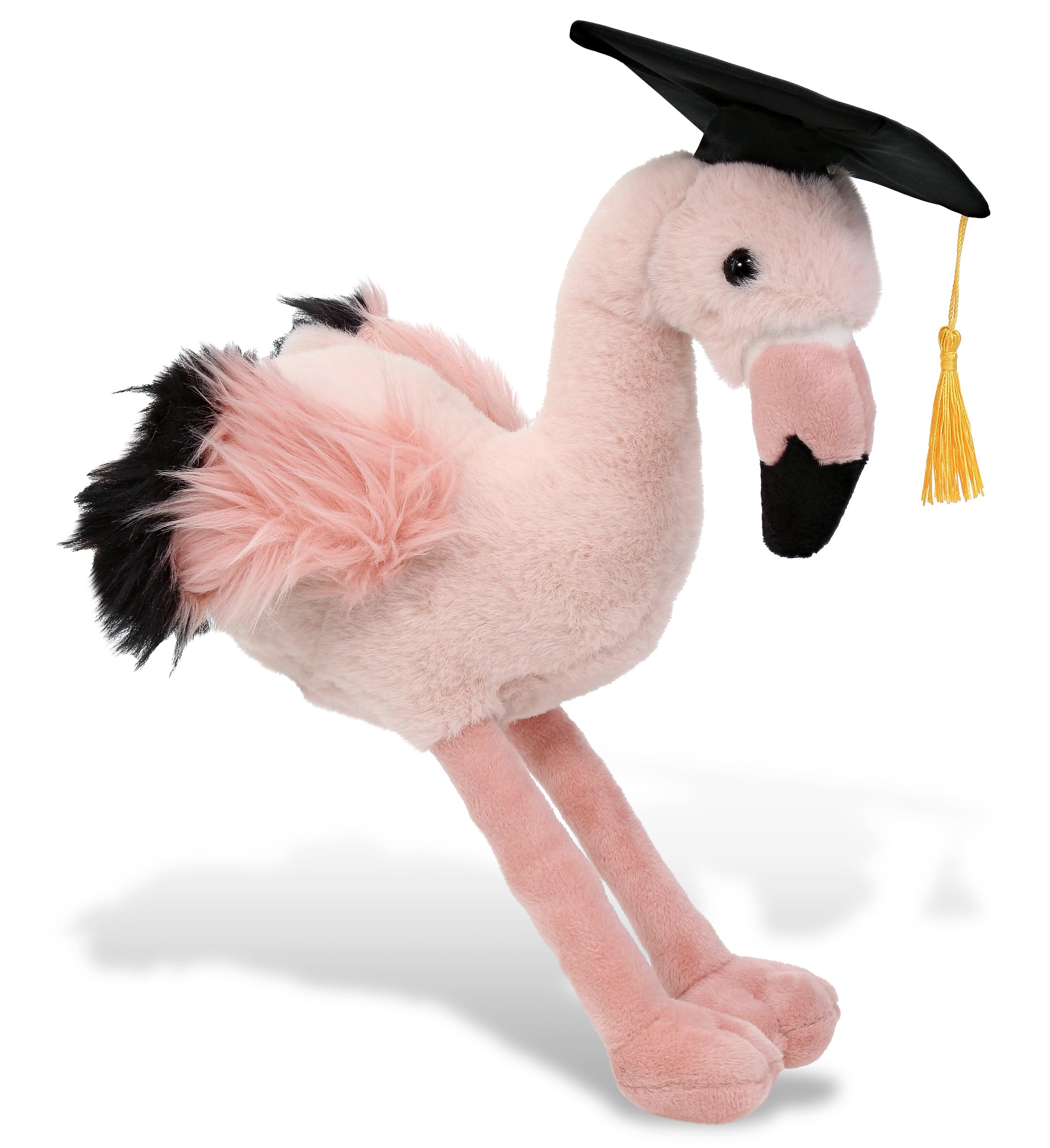 PLUSH GRADUATION - SUPER-SOFT PLUSH - ROSE FLAMINGO 8.5"