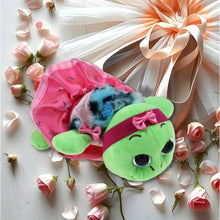 BIG EYE 6" PLUSH - BLUE SHELL SEA TURTLE WITH BALLERINA DRESS UP