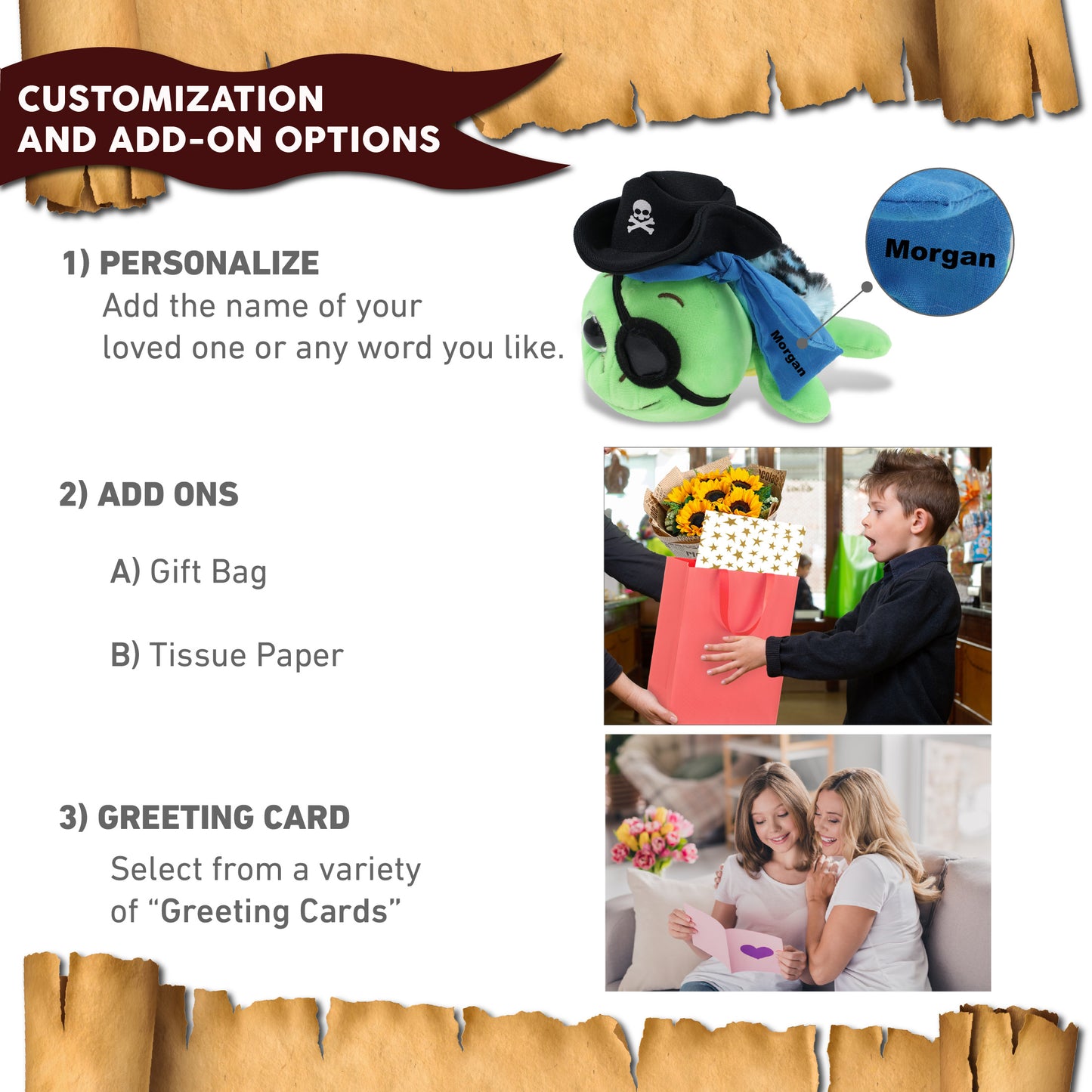 BIG EYE 6" PLUSH - BLUE SHELL SEA TURTLE PIRATE DRESS UP