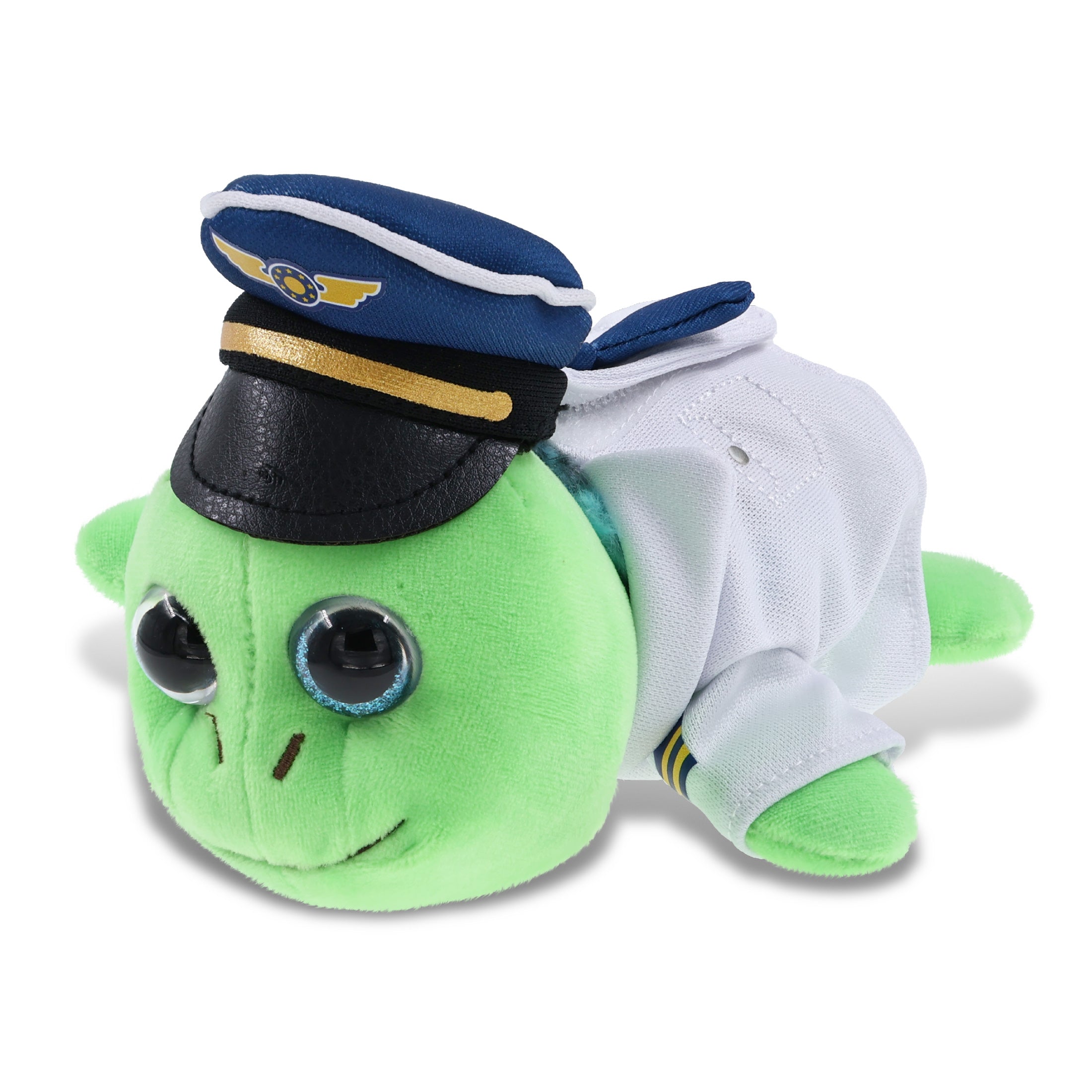 BIG EYE 6" PLUSH - BLUE SHELL SEA TURTLE PILOT DRESS UP