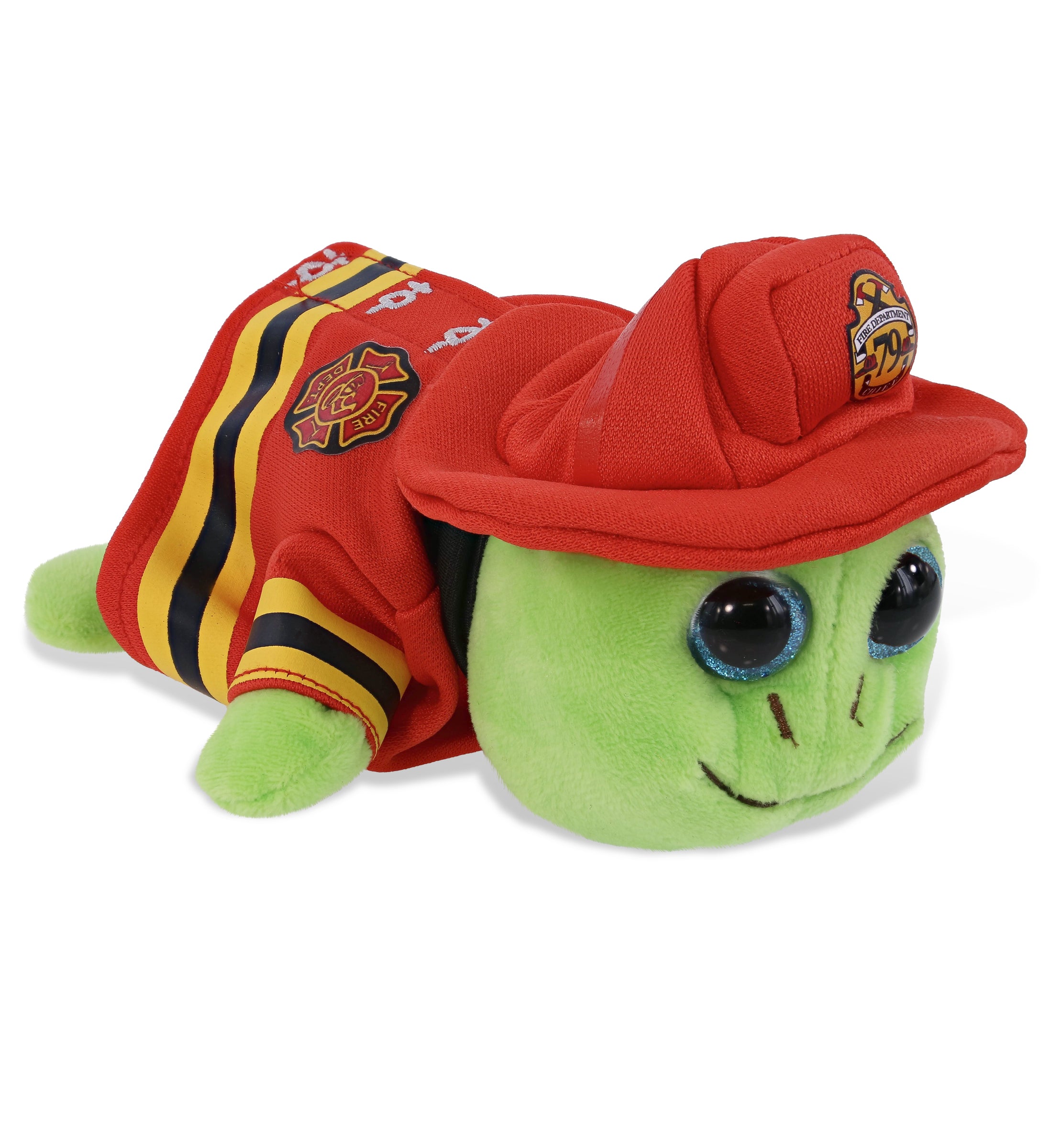 PLUSH FIREMAN - BIG EYE 6" PLUSH - BLUE SHELL SEA TURTLE