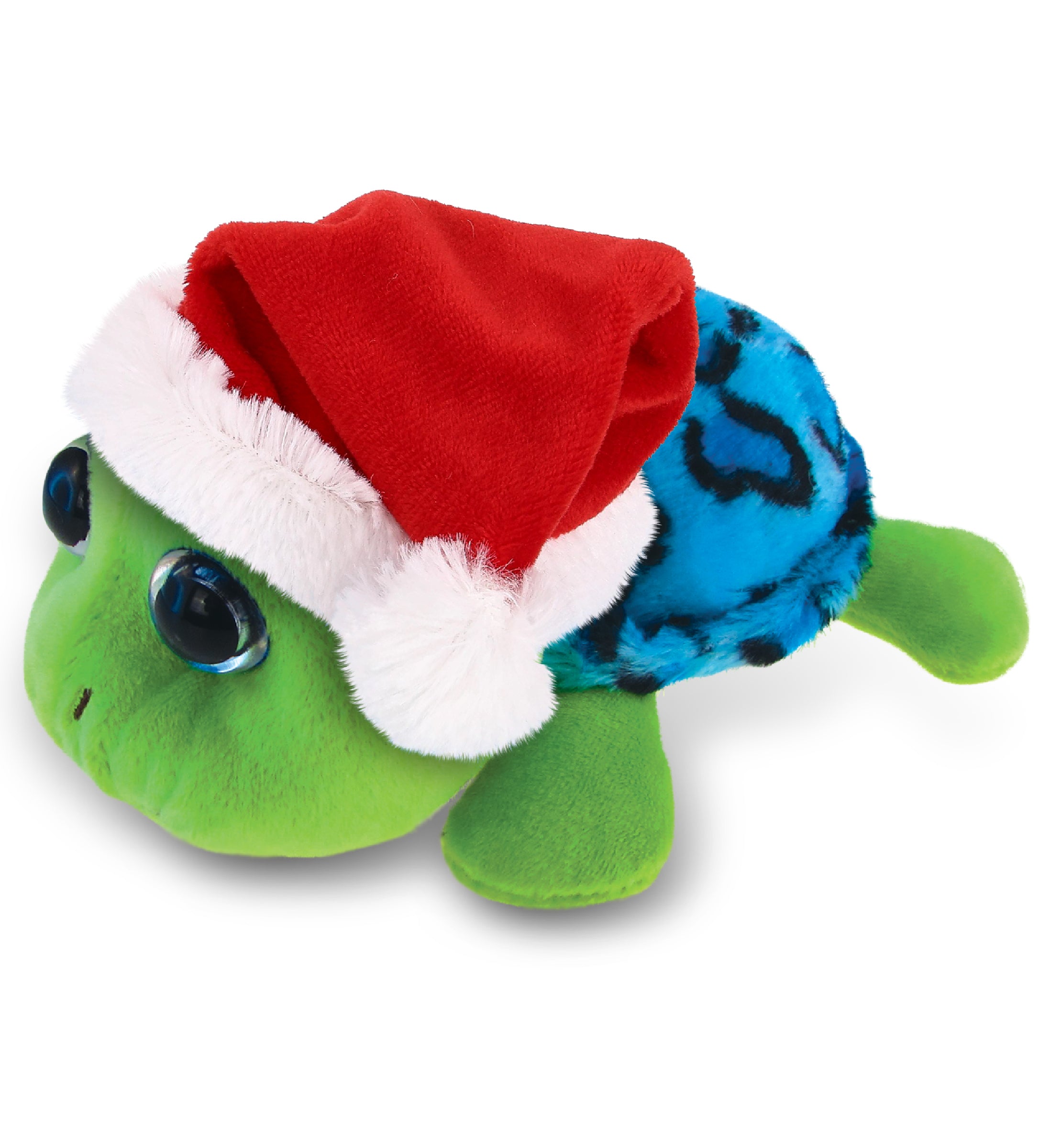 PLUSH SANTA - BIG EYE 6" PLUSH - BLUE SHELL SEA TURTLE