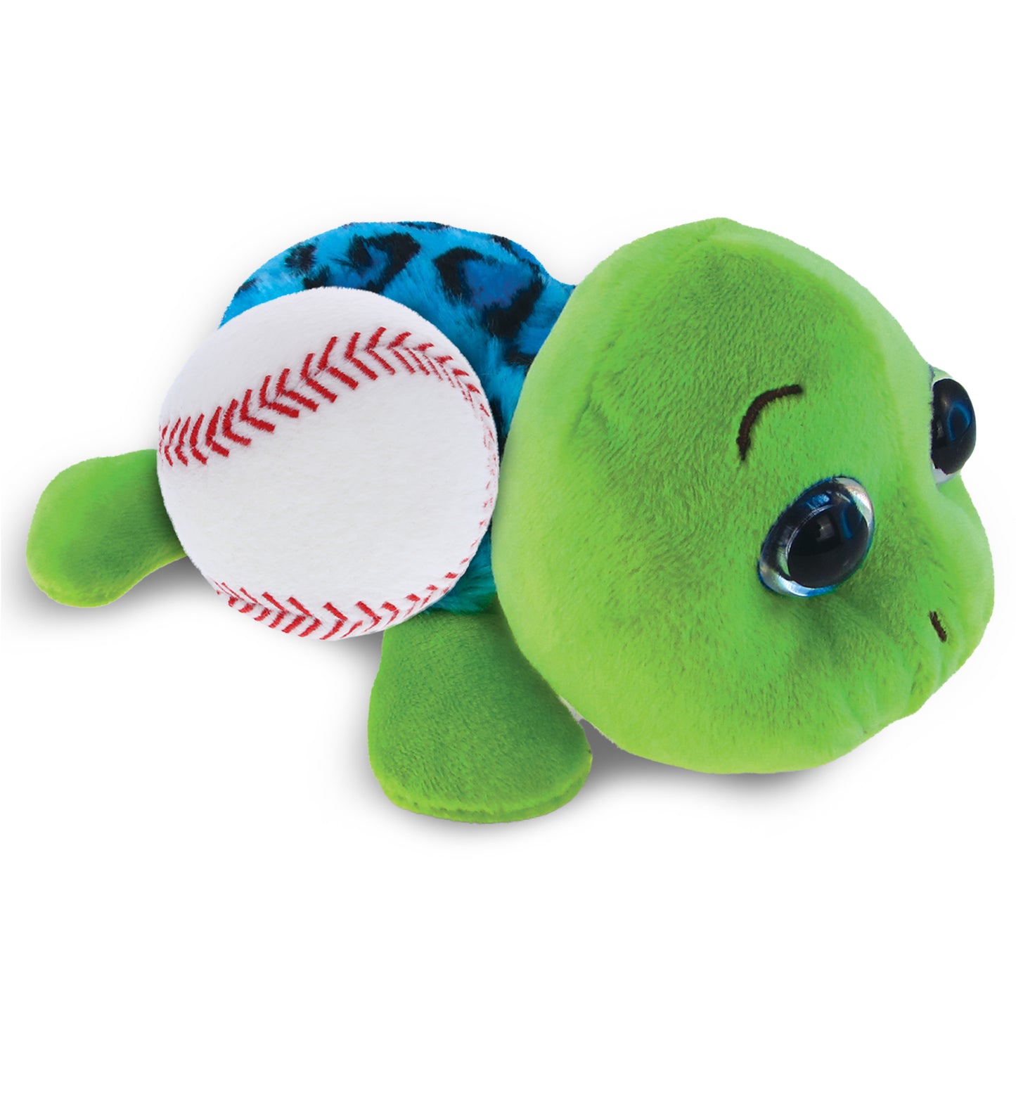 PLUSH BASEBALL - BIG EYE 6" PLUSH - BLUE SHELL SEA TURTLE