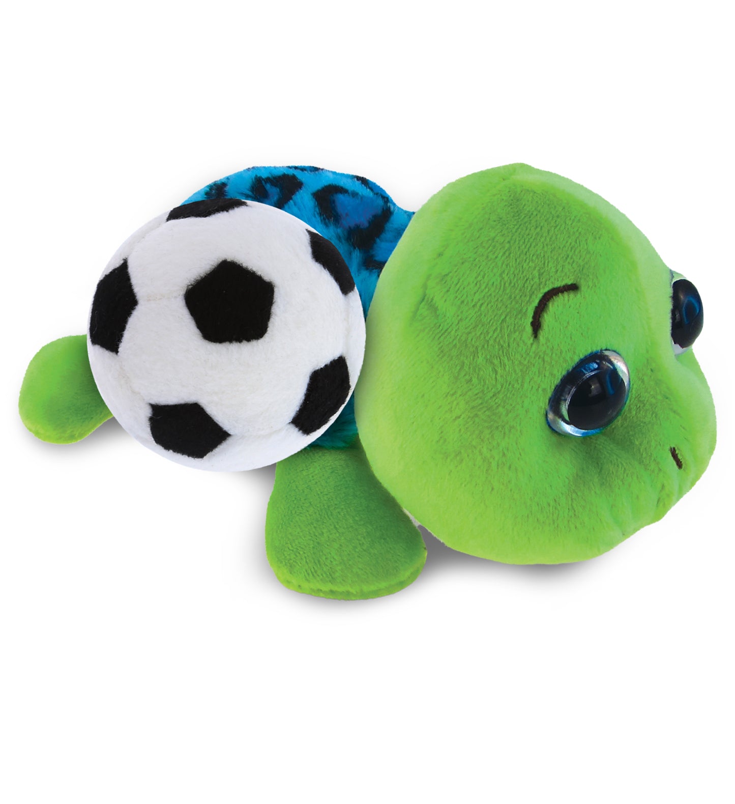PLUSH SOCCER BALL - BIG EYE 6" PLUSH - BLUE SHELL SEA TURTLE