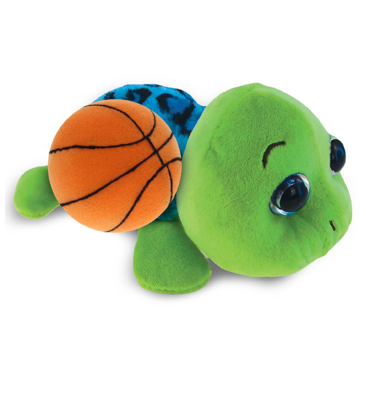 PLUSH BASKETBALL - BIG EYE 6" PLUSH - BLUE SHELL SEA TURTLE