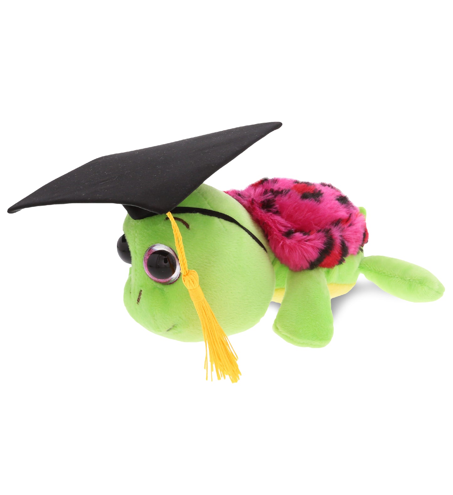 PLUSH GRADUATION - BIG EYE 6" PLUSH - PINK SHELL SEA TURTLE