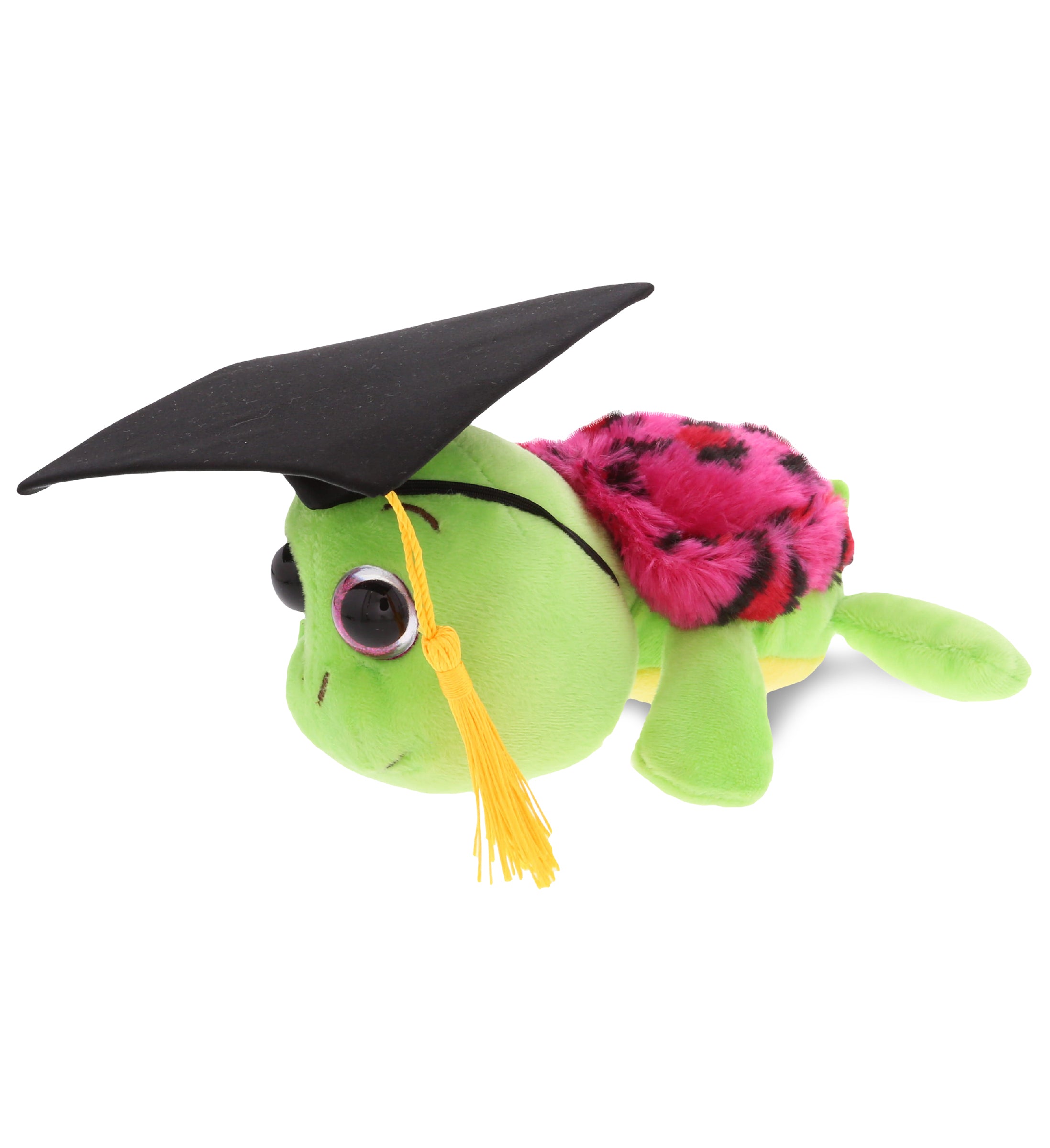 PLUSH GRADUATION - BIG EYE 6" PLUSH - PINK SHELL SEA TURTLE