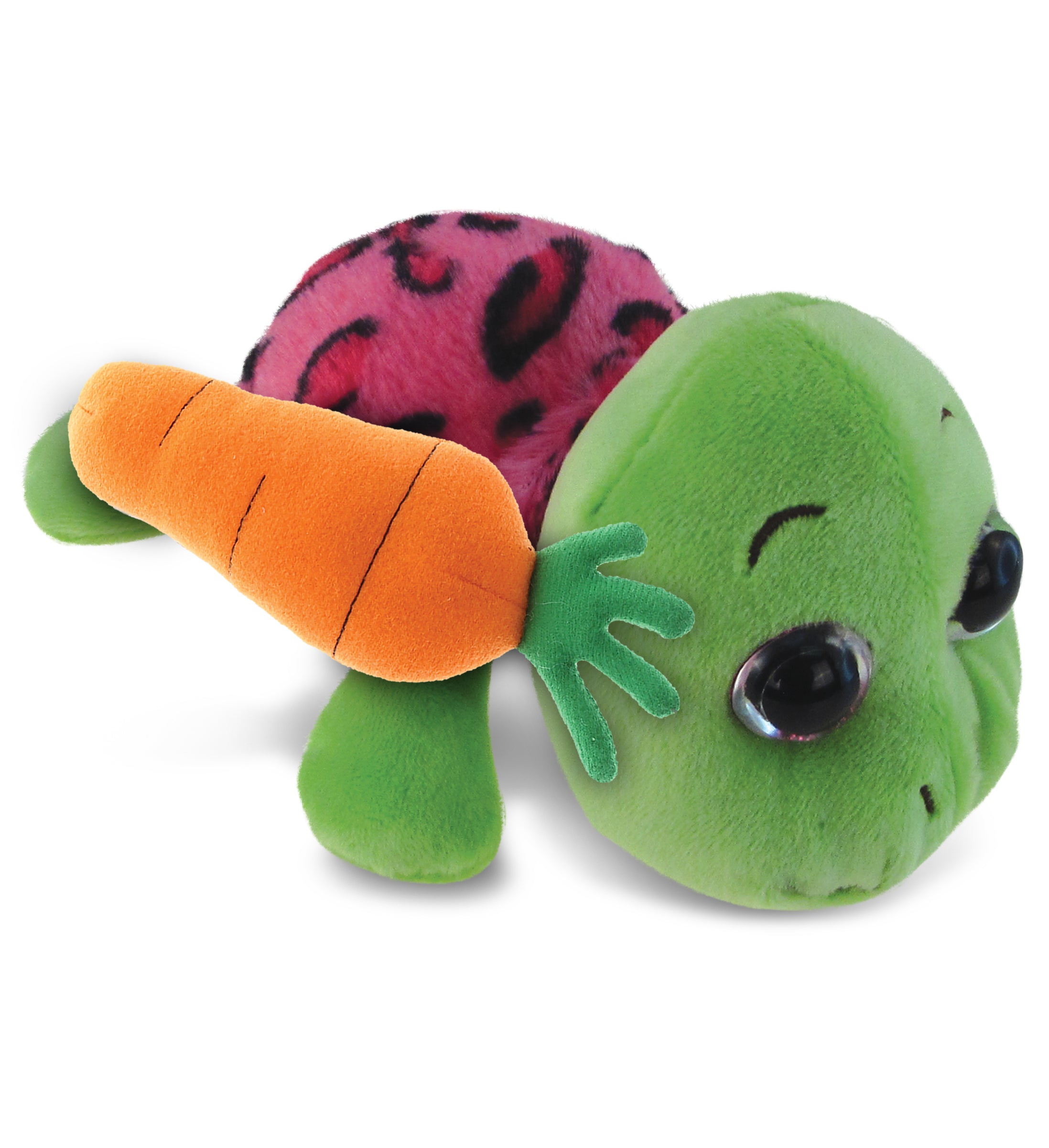 PLUSH CARROT - BIG EYE 6" PLUSH - PINK SHELL SEA TURTLE
