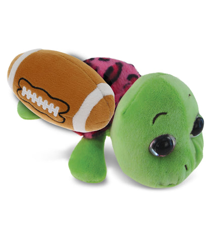 BIG EYE 6' PLUSH - PINK SHELL SEA TURTLE With Football Plush