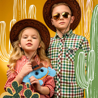 BIG EYE 6" PLUSH - BLUE CRAB COWBOY DRESS UP