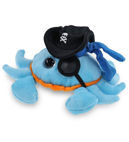 BIG EYE 6" PLUSH - BLUE CRAB PIRATE DRESS UP