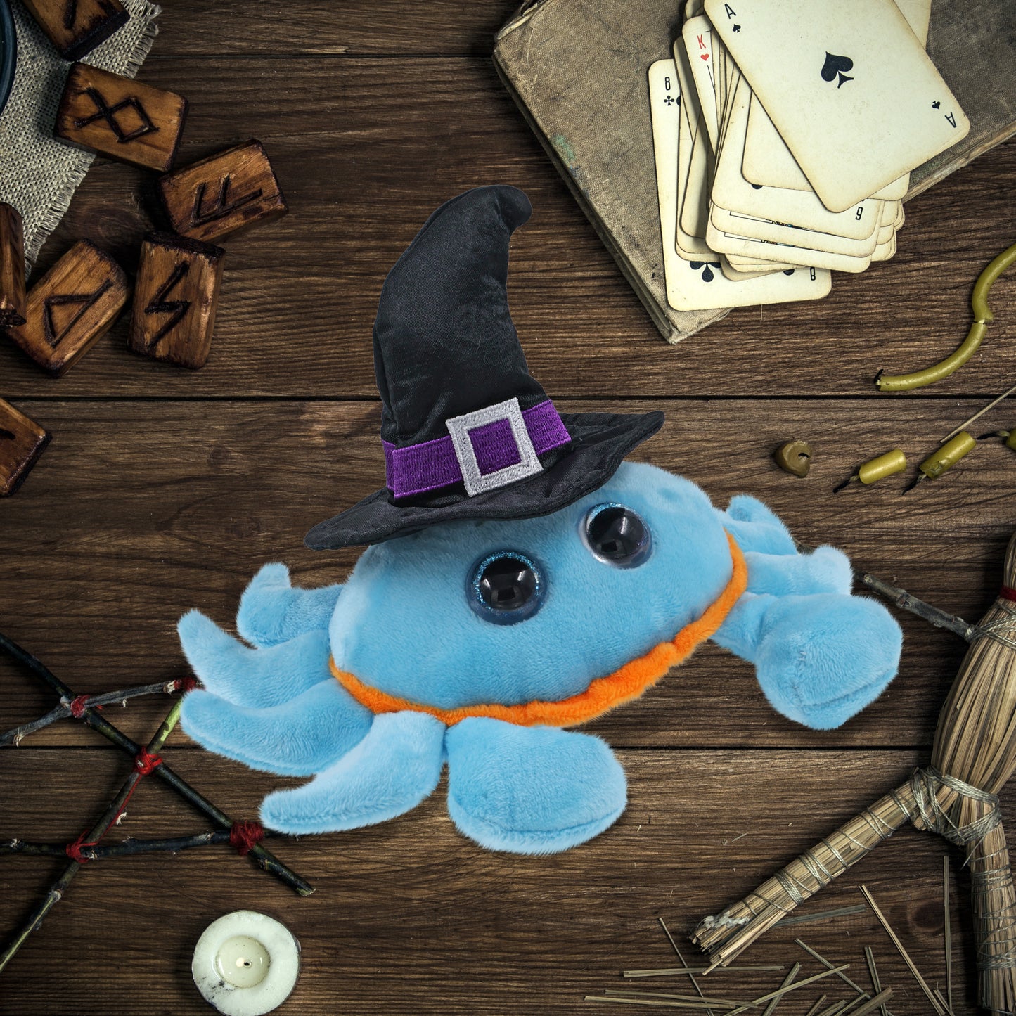 BIG EYE 6" PLUSH - BLUE CRAB WITCH DRESS UP