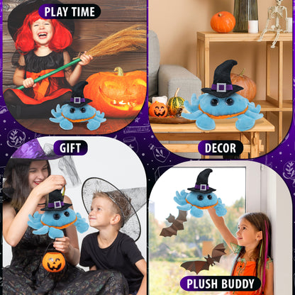 BIG EYE 6" PLUSH - BLUE CRAB WITCH DRESS UP