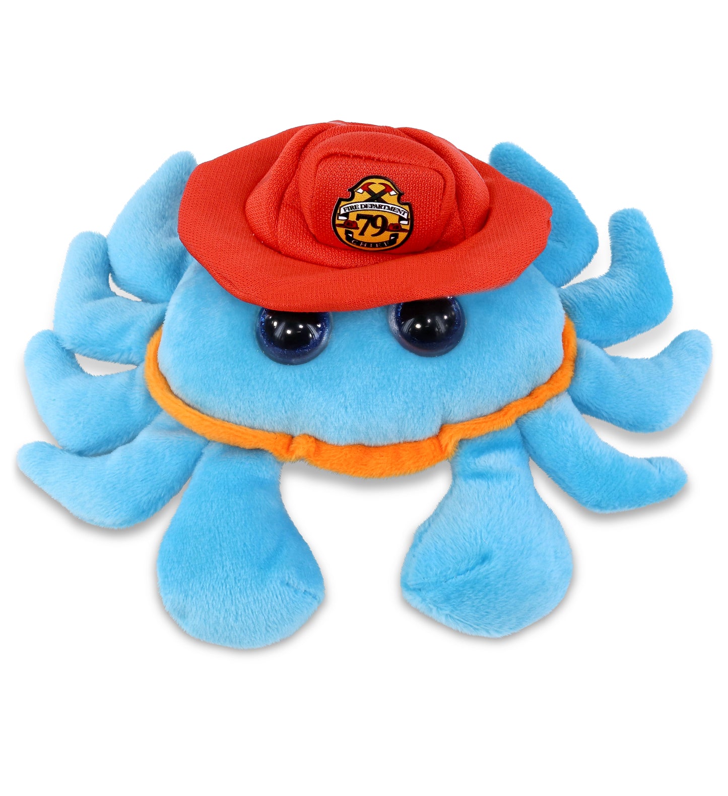 PLUSH FIREMAN - BIG EYE 6" PLUSH - BLUE CRAB