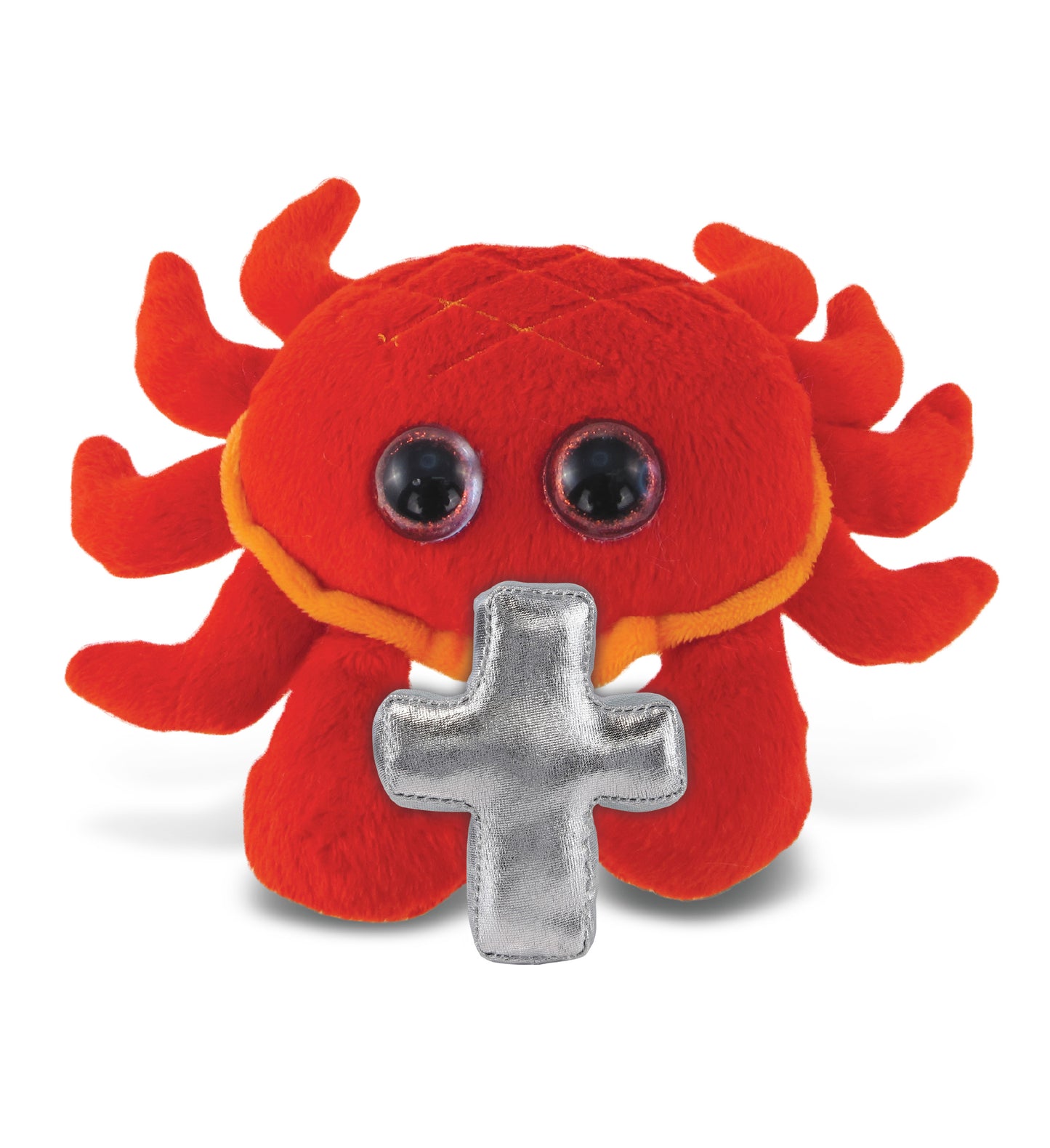 PLUSH CROSS - BIG EYE 6" PLUSH - RED CRAB