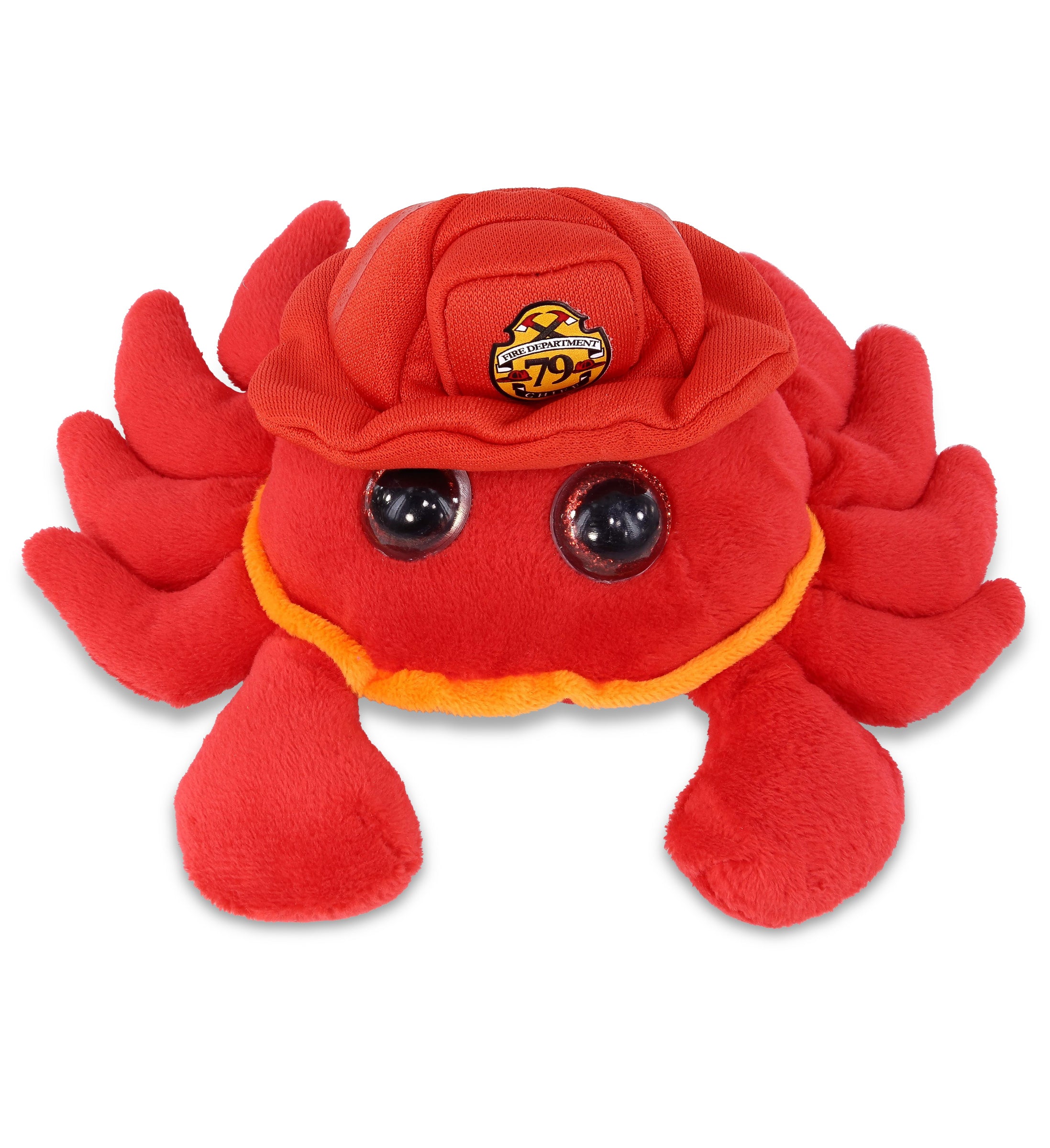 PLUSH FIREMAN - BIG EYE 6" PLUSH - RED CRAB