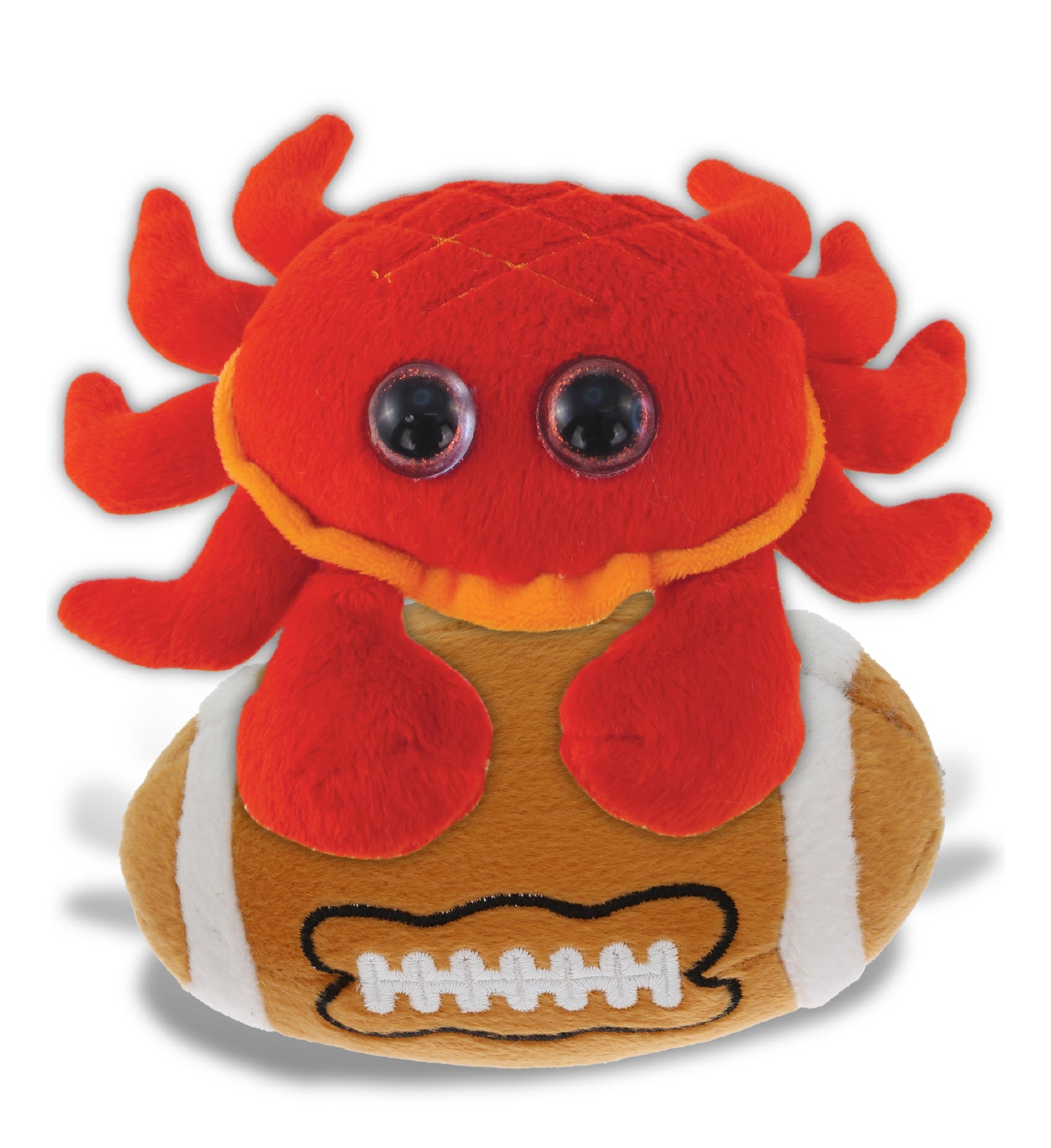 BIG EYE 6' PLUSH - RED CRAB With Football Plush