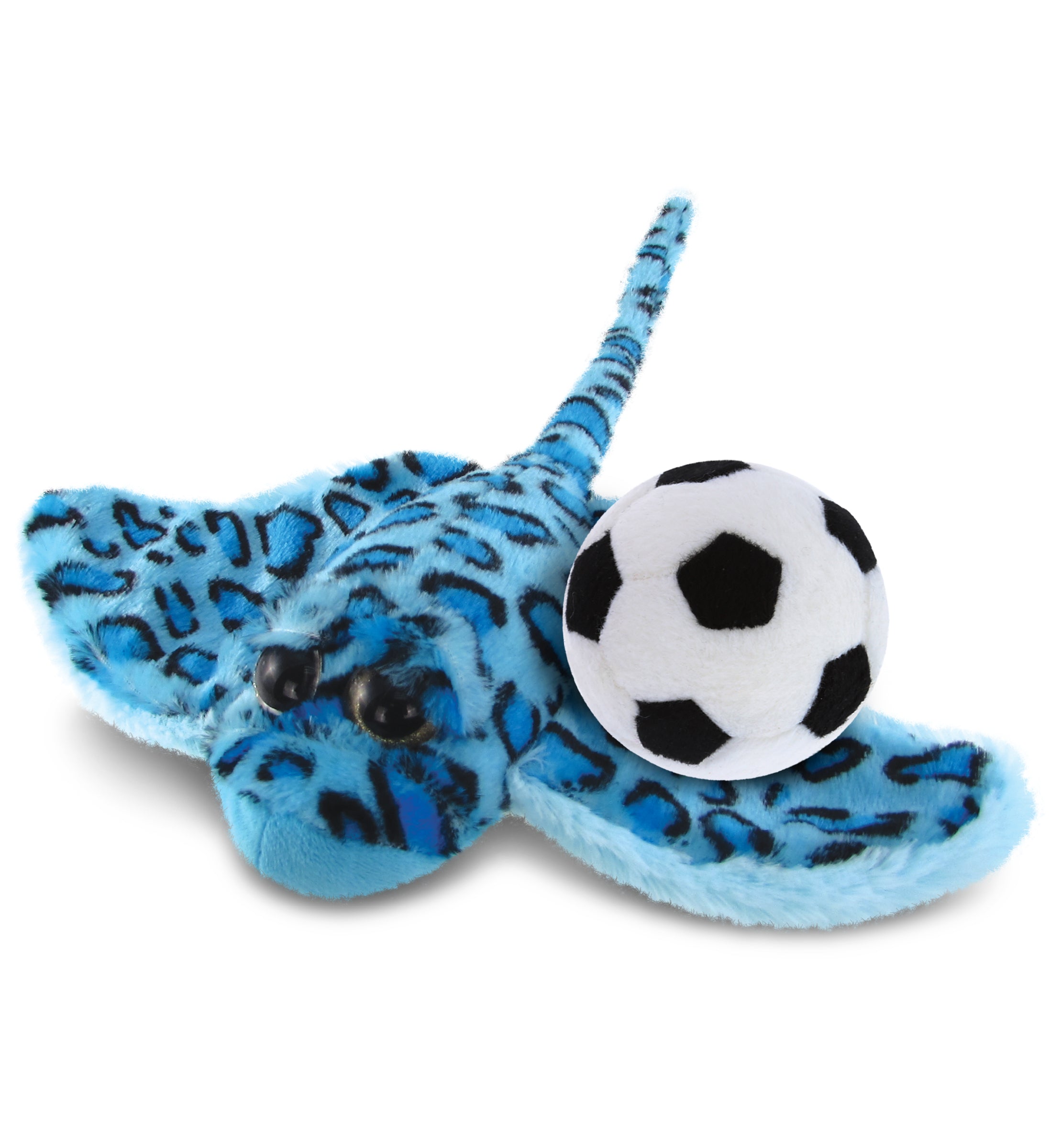 PLUSH SOCCER BALL - SUPER-SOFT PLUSH - BLUE STING RAY